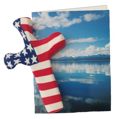 Patriotic Hand-Held Comforting Clay Cross